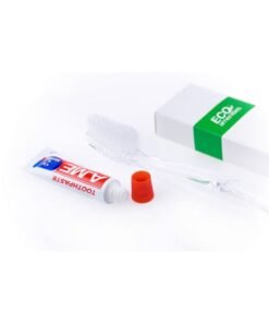 ECO amenities Travel Toothbrush Kit - Manual Disposable Toothbrush with Toothpaste, in Individually Wrapped Paper Box, 100 Sets per Case - Travel Toothbrush and Toothpaste for Hotels and Hospitality