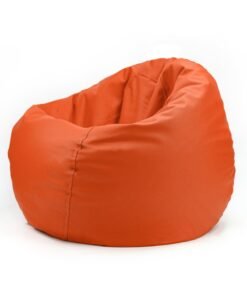 Fatbag Faux Leather Bean Bag with Polystyrene Beads Filling(Orange)