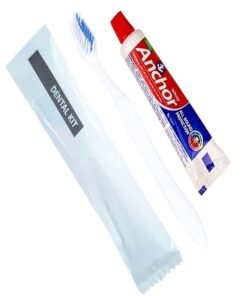 Old Tree Dental Kit for Hotel (Pack of 100) - 1 Toothpaste and 1 Toothbrush Set - Hotel Amenities and Accessories