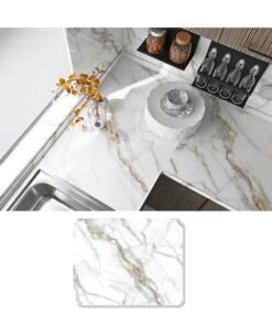 KINGMAZI 60cm*10m Kitchen Countertop Self-Adhesive Waterproof Wallpaper 60x1000cm