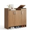 KLNAMAEAAN Luxury Multifunctional Entryway Shoe Cabinet & Drawer Storage 90 CM