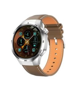 PRO Smart Watch PRO with Bluetooth Call Function (Answer/Make Calls), Fitness Tracking Watch with Sleep Monitoring Function, for iPhone/Android, IP68 Waterproof (Leather Black)