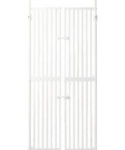 Baby Safe Extra Tall Dual Door Metal Safety Gate - White