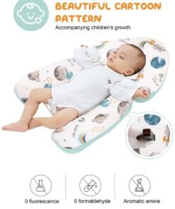Alternative view of URbazaar Baby Head Shaping Pillow, Correction and Prevention of Head Deviation Newborn Baby Comfort Pillow, Anti-Startle Sleep Pillow, Winter and Summer Dual Use, for 0-36 Months Baby