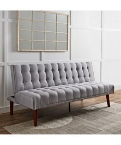 Home Box Gibson 3-Seater Grey Fabric Sofa Bed 86 x 85 x 178 cm