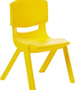 Cosmoplast Plastic Junior Deluxe Chair  38 x 32 x 53cm- (Yellow) Yellow 38 x 32 x 53cm - Image 4