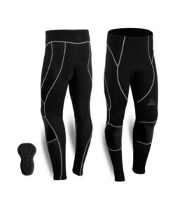 Spall Men'S Cycling Tights Coolmax Compression Padded Bicycle Bike Legging Trouser Pant
