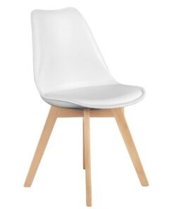 Mahmayi Ultimate Eames Style Retro White Cushion Chair