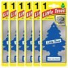 Little Trees Air Freshener Tree New Car Fragrance For Car Home Boat Caravan - Six Pack, New Car Blue