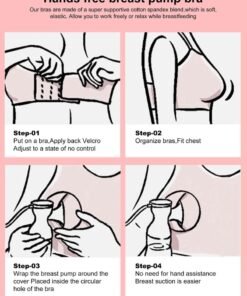Alternative view of URbazaar 2-Pcs Hands Free Pumping Bra, Adjustable Breast-Pump Holding and Nursing Bra