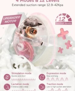 Alternative view of Paruu P20 Electric Hands Free Wearable Breast Pump With Strong Suction, Low Noise, 4 Modes And 12 Levels