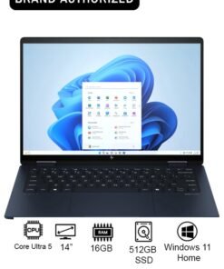 HP Envy A0PV8EA Laptop With 14-Inch Full HD Display, Core Ultra 5-125U Processor/16GB RAM/512GB SSD/Intel Arc Graphics/Windows 11 Home English/Arabic Atmospheric Blue English/Arabic Atmospheric Blue