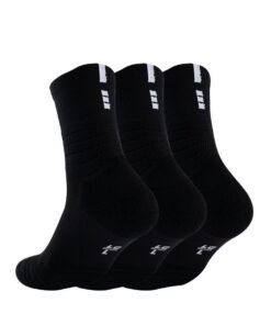 infino 3 Pairs Men's Sports Socks Anti-Blister Moisture Wicking Athletic for for Football Basketball Sports and Running Grip Socks