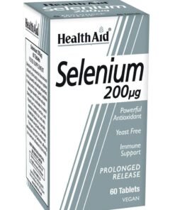 Health Aid Selenium 200mg - Prolonged Release, 60 Tablets