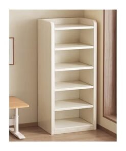 KLNAMAEAAN 6 Layers Multifunction Storage Adjustable Creative Style Book Shelves Modern Tall Bookcase Display Thick Wood Furniture Storage Rack for Bedroom.