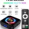 TV98 RK3528 TV Box Ultra HD 8K Smart TV Box Android 13 4GB+64GB Dual Wifi BT5.0 4G 5G Voice remote Media Player Set Top Box