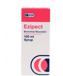 Kuwait Saudi Pharmaceutical Ezipect Syrup 4Mg 5Ml 100Ml Glass Bottle
