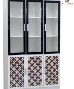 SULSHA Modern Wooden File Cabinet 6 Door ,Glass Door Cabinet New design