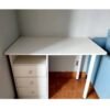 Raffine Modern Design Computer Desk Simple Rectangular Writing Study Table with Storage Drawers Workstation Table for Bedroom Home Office 120x48x73 cm