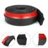 Soft Rubber Auto Exterior Front Bumper Lip Protector Sticker Kit (Black 2.5m 5cm Width)