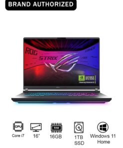 ASUS ROG Strix G16 Gaming (2025) Laptop With 14-Inch FHD Display, Core i7 14650HX Processor/16GB RAM/1TB SSD/8GB NVIDIA GeForce RTX 5050 Graphics Card/Windows 11 Home English Eclipse Gray English Eclipse Gray