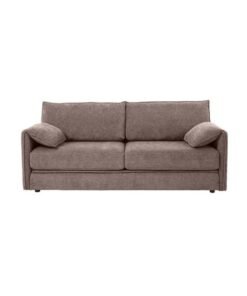 YI ONE Sofa Bed – 3-Seater Convertible Sofa & Couch with Armrests, Light Brown, Solid Wood Frame, Polyester Upholstery