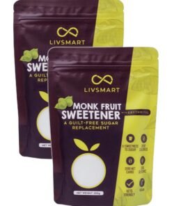 LIVSMART Organic Monk Fruit Sweetener 250g, Pack of 2