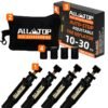 ALL-TOP Adjustable Auto-Stop Tire Deflator Valve Kit, 10-30 PSI Air Down Tool Offroad Accessories, 4 Pcs