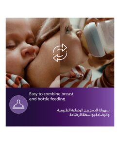 Philips Avent Natural Response Baby Feeding Bottle Set| 3 Bottles With Brush | No.1 Brand Recommended By Moms Worldwide |Natural Response Technology Mimics Breastfeeding | Uniquely Designed Nipple Releases Milk Only When Baby Drinks - Image 3