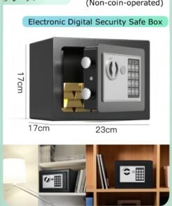 HALAMODO Safe Box Electronic Deluxe Digital Security Safe Box Key Keypad Lock Home Office Hotel Business Jewelry Gun Cash Use Storage Money