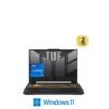 ASUS TUF Gaming F15 FX507ZV4-LP007W Laptop With 15.6-Inch FHD Display, Core i7-12700H Processor/16GB RAM/512GB SSD/8GB NVIDIA GeForce RTX  4060 Graphics Card/Windows 11 English/Arabic JAEGER GRAY