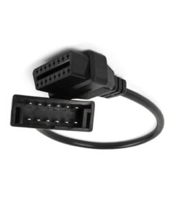 GM Car 12 Pin to OBDII 16 Pin Cable Diagnosis OBD II Adapter Scanner Dlc Cable Connector