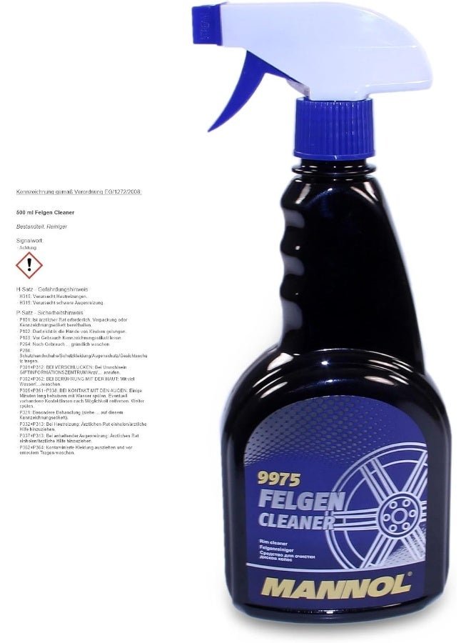 MANNOL 9975 Professional Car Rims Cleaner For Aluminum And Steel 500 Ml