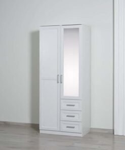 Pan Home MALMO 2 DOOR WARDROBE WHITE