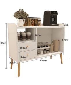 JCB CHIC Kitchen Storage Cabinet，Coffee Corner Table with Storage Drawer and Adjustable Shelf ，Multifunctional Sideboard Buffe  for Home（ZWG008)