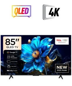 TCL 85 Inch QLED 4K Samrt TV HDMI 4 USB1 60Hz DLG 120Hz 85P7K black