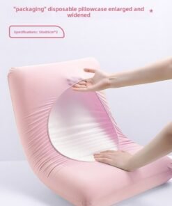 Disposable Pillow Case Travel Pillow Cover Thickened Dirty Train Sleeper Single Hotel Supplies-Color:Sakura Powder [1 Pack/2 Pieces] Sterilization And Dirt Separation