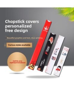 Disposable Advertising Chopsticks Cover Custom Logo Hotel Catering Chopsticks Cover Paper Tableware Packaging Bag Custom-Colors:3x 20 Not Covered 1,000