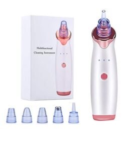 ORiTi 5-In-1 Blackhead And Acne Remover Vacuum Cleaning Instrument White/Rose Gold/Clear 10centimeter