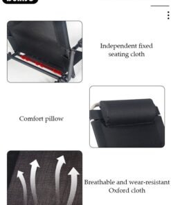 DUNISO Lifting Bed Backrest,Adjustable Sit up Back Rest Multifunctional floor Chair for Bed, Adjustable Bed Backrest Support with Head Pillow for Neck, Head, Lumbar Support,Folding Chair