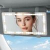 Oasisgalore Car Sun Visor Vanity Mirror with Lights, 60 LEDs, 3 Light Modes, Rechargeable & Dimmable Touch Control, Travel Makeup Mirror for Sedan, Truck, SUV