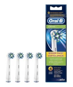 Oral-B 4-Piece Cross Action Replacement Brush Head White/Blue/Green