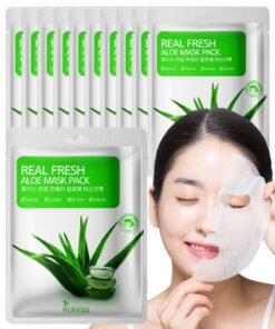 ROKKISS 10 Sheets Real Fresh Aloe Vera Korean Face Mask
