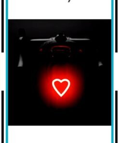 Sisily 1pc Bike Tail Lights for Night Riding, USB Rechargeable Bicycle Taillight Red Light, Waterproof Cycling Safety Warning Lamp Universal Bike Accessories for Adults