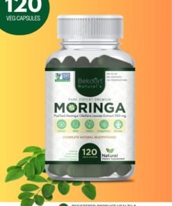 Bekdorf Pure Moringa Leaves Extracts(Standarized to 5% Saponins) -Complete Natural Superfood, Energizing Green Superfood, Immune Support, Antioxidant, Metabolism, 100% Pure, Additives & Preservative free – 120 Vegan Capsules