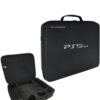 BEILINGDUN Protective Travel Bag for PS5 Slim Console Controller (Black)