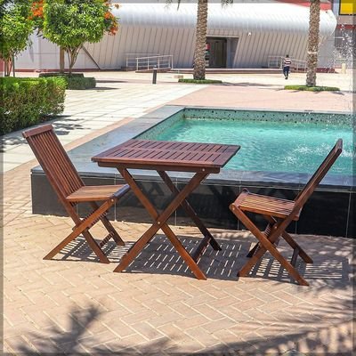Foldable Eucalyptus Wood Chair - Outdoor Wood Chair For Garden Furniture Balcony Pool Side and Outdoor Area use