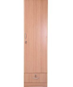 SULSHA Wood Wardrobe - Cabinet/Cupboard 1 Door Beige