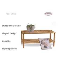 Alternative view of Feelings Wooden Shoe Rack 2 Tier 74Cm Natural