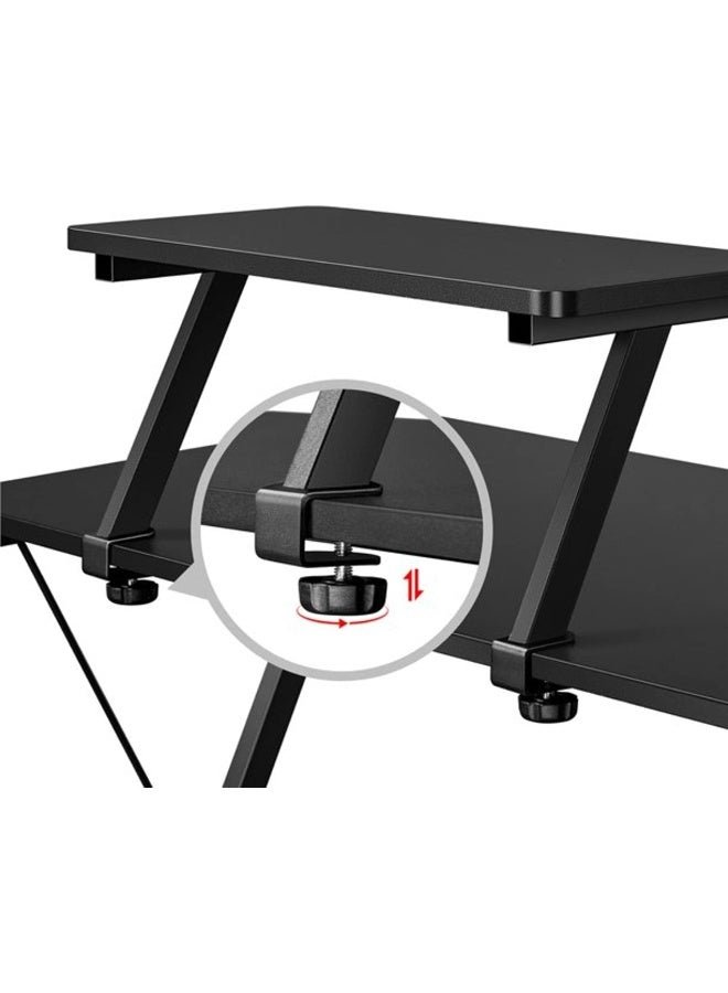 SKY-TOUCH L-Shaped Computer Desk|Gaming Desk |PC Workstation|Home Office Desk|Corner Desk Study Desk with Removable Monitor Stand - Image 4
